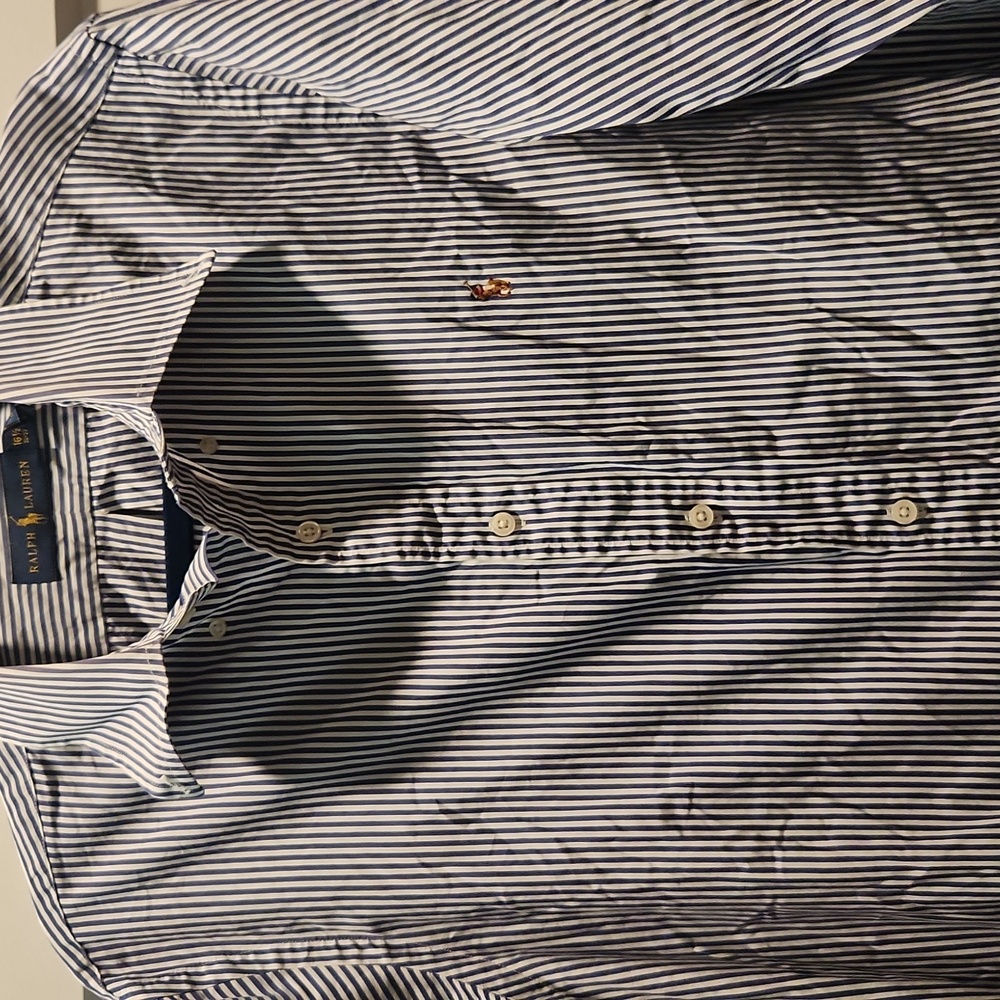Men's Ralph Lauren Blue Striped Shirt